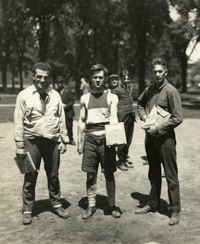 Students holding 1923 Interpres