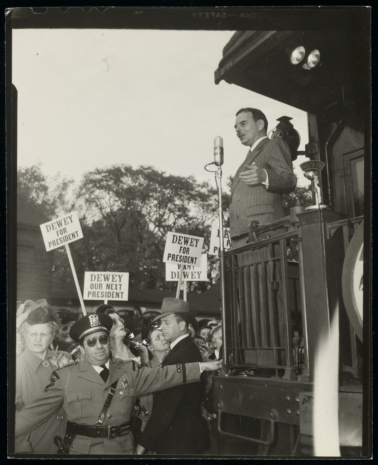 Photograph of Thomas E. Dewey from the 1948 Presidential Campaign
